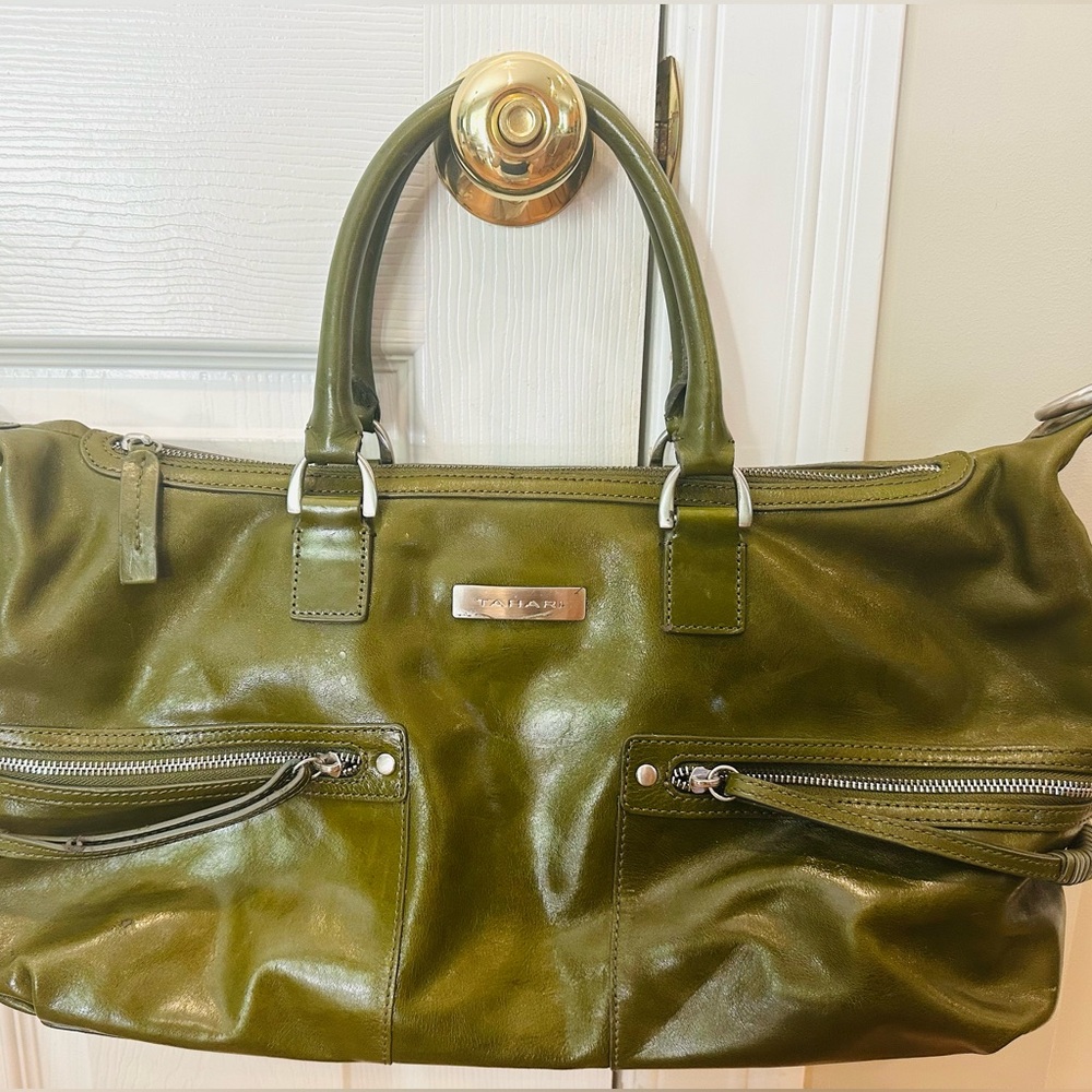 Tahari Olive Green Handbag
